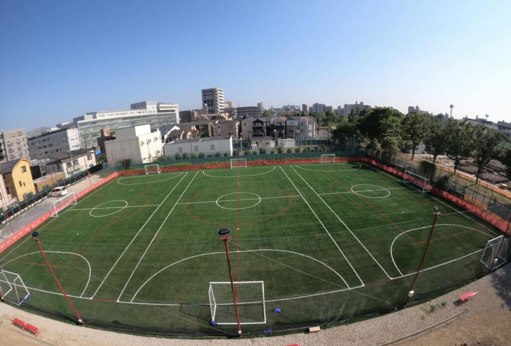 Soccer school pitch
